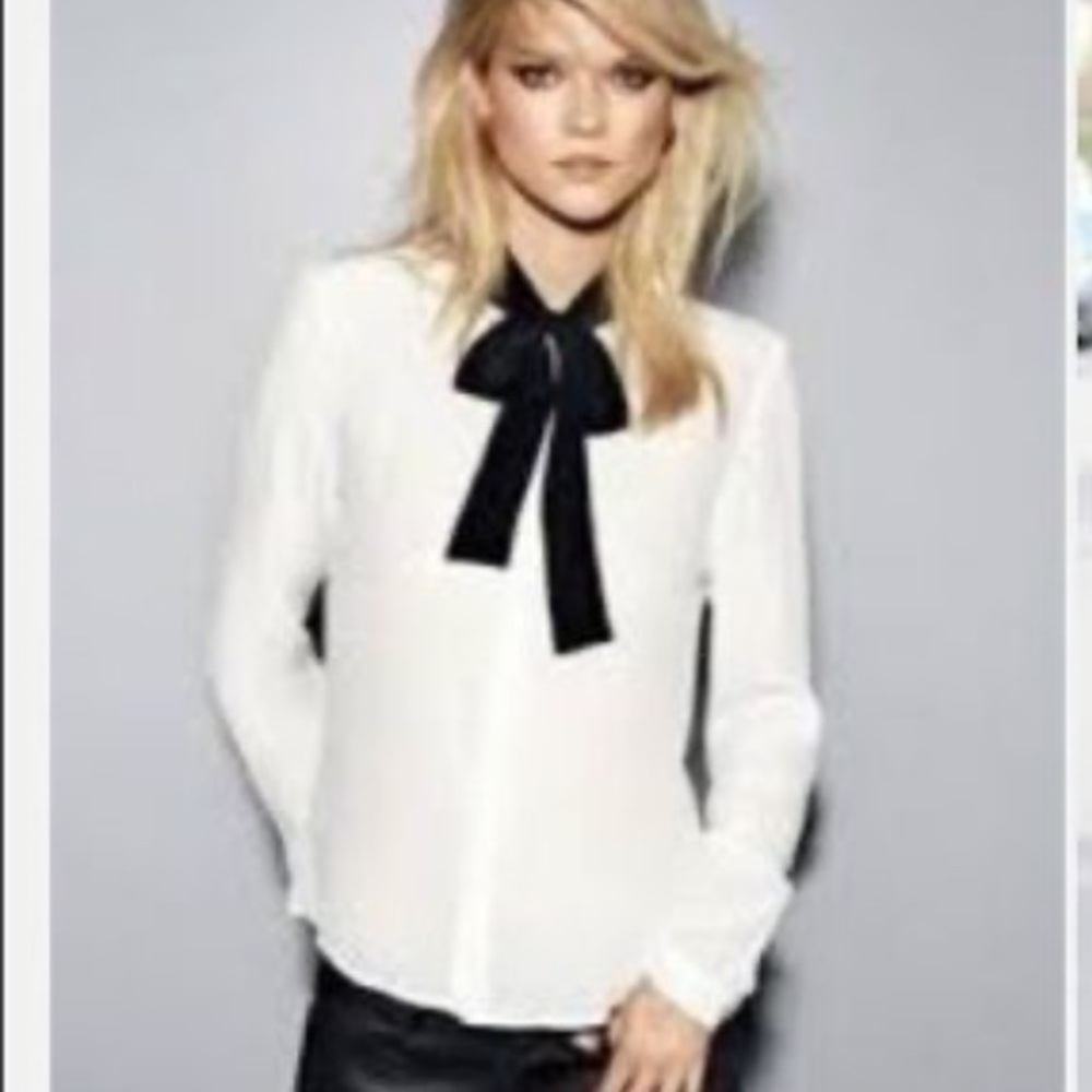 ZARA Bow Blouse